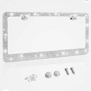 Bling Rhinestone License Plate Frame